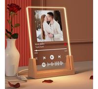 YUYUGO Regalos Personalizados, Placa Spotify Personalizada - Fotos Personalizadas Regalo con Spotify, Regalos Parejas, Aniversario, San Valentín, Navidad, Regalos para Novios, Novias