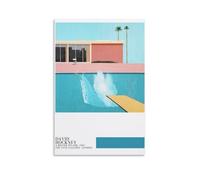 YUYUMEGDE A Bigger Splash - Póster de David Hockney Pintura Decorativa Lienzo Arte de Pared Salón Dormitorio Pintura, Arte de Pared Impresión de Imagen Moderna Decoración de Habitación Familiar 08 x