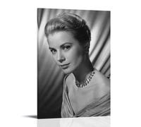YUYUMEGDE Grace Kelly Póster Pintura Decorativa Lienzo Arte de Pared Salón Póster Dormitorio Pintura, Arte de Pared Impresión de Imagen Moderna Decoración de Habitación Familiar 20 x 30 Pulgadas (50 x
