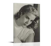 YUYUMEGDE Grace Kelly Póster Vintage Pintura Decorativa Lienzo Arte de Pared Salón Póster Dormitorio Pintura, Arte de Pared Impresión de Imagen Moderna Decoración de Habitación Familiar 08 x 12