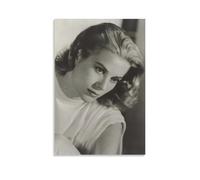 YUYUMEGDE Grace Kelly Póster Vintage Pintura Decorativa Lienzo Arte de Pared Salón Póster Dormitorio Pintura, Arte de Pared Impresión de Imagen Moderna Decoración de Habitación Familiar 40 x 60 cm (40