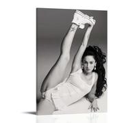 YUYUMEGDE Megan Fox Black White Poster Pintura Decorativa Lienzo Arte de Pared Salón Póster Dormitorio Pintura, Arte de Pared Impresión de Imagen Moderna Decoración de Habitación Familiar 40 x 60 cm