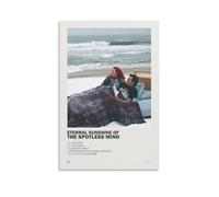 YUYUMEGDE Póster decorativo de la película Eternal Sunshine of The Spotless Mind Vintage Fanart, lienzo decorativo para pared e imagen artística moderna para decoración de dormitorio familiar, 12 x 18