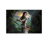 YUYUMEGDE Póster decorativo de Tomb Raider Lara Croft, lienzo para pared, póster de pared e impresión artística moderna para decoración de dormitorio familiar, 20 x 30 pulgadas (50 x 75 cm)