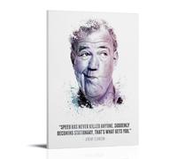 YUYUMEGDE Póster decorativo para pared de Jeremy Clarkson, presentador de televisión, póster de pared e imagen artística moderna para decoración de dormitorio familiar, 16 x 24 pulgadas (40 x 60 cm)