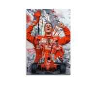 YUYUMEGDE Racing Driver Michael Schumacher Art Poster Pintura Decorativa Lienzo Arte de Pared Salón Póster Dormitorio Pintura, Arte de Pared Impresión de Imagen Moderna Decoración de Habitación