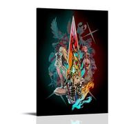 YUYUMEGDE Xenoblade Chronicles 2 pósteres decorativos para pared e impresión artística moderna para dormitorio familiar, 60 x 90 cm