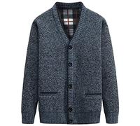 Yuyungongsi Cárdigan Hombre Chaqueta Sudadera - Punto Sin Capucha Con Botones Sweater Suéter Jersey Invierno Azul XS
