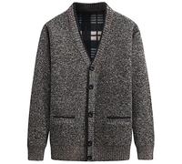 yuyungongsi Cardigan Hombre Chaqueta Sudaderas - Cárdigan Chaqueta Punto Hombre Invierno Sudadera Sin Capucha Hombre Botones Sweater Suéter Jersey Hombre Invierno Cárdigan Sudaderas Hombres Marrón XL