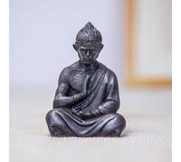 YUZDNM Estatua De Arte - Figura De Acción De Goku Wukong del Mito Negro, Escultura De Monje Budista De Viaje Al Oeste, Bastón De Sun Wukong, Escultura De Adornos De Mono(A H10.5CM)