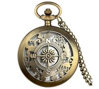 YUZDNM Relojes de Bolsillo de Cuarzo Vintage para Hombre con Cadena, Reloj de Bolsillo Colgante, Relojes de Collar para Mujer, diseños únicos con Caja(#c)