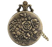 YUZDNM Relojes de Bolsillo de Cuarzo Vintage para Hombre con Cadena, Reloj de Bolsillo Colgante, Relojes de Collar para Mujer, diseños únicos con Caja(#b)