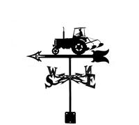 YUZDNM Veleta De Viento - Weathervane - Veletas De Viento para Tejado, Indicador de Viento de Silueta de Tractor Pala de Viento Indicador de Viento Duradero de Acero Inoxidable, con Soporte