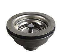 YUZGUHEY Colador de desagüe for Fregadero Cocina Acero Inoxidable 114 y 110 mm, Conjunto Drenaje, colador residuos Cesta, tapón, Filtro(110mm)