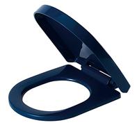 YUZGUHEY Toilet Seat Slow Soft Close with Quick Release, Durable Plastic（Polypropylene） Material Easy to Clean for Bathroom Washroom Home, D Shaped - Top Fix(Sky Blue)
