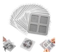 YUZHEDM 100 Piezas Unidades De Atrapa Pelos Ducha Desechable, de Forma Cuadrada Rejilla Desague Ducha, Fregadero Tapa Desague Ducha, Adherirse Firmemente, Pertain Cocinas, BañEras, Fregaderos