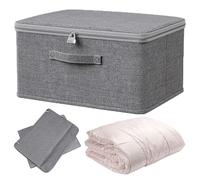 YUZHEDM Cajas Organizadoras con Tapa Caja con Cerradura 40 * 30 * 21cm de Almacenamiento Plegable con Tapa con Cerradura Adecuado Para Guardar Juguetes, Ropa, Edredones, Medicamentos
