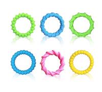 YUZHEDM Juguetes Sensoriales Paquete de 6 Pulseras Elásticas para Aliviar el Estrés en los Dedos Pulsera Antiestres Pueden Aliviar la Irritabilidad y el Estrés Adecuados para Niños y Adolescentes