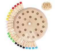 YUZHEDM Tablero Ajedrez, Juego a Jedrez Magnetico, Memory Juego Niños, Ajedrez para Niños Infantil Madera, Ayuda a Mejorar Memoria y Percepción del Color, Juegos de Mesa Familia Mayores 3 Años Niños