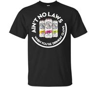 YuZhong Beer AIN’T No Laws When You’re Drinkin’ Claws Men T Shirt Men's Tops Tees Black 3XL
