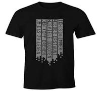 YuZhong Mens T-Shirt Slogan Funny I Am Always Surprised How Many Idiots Black XL