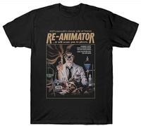 YuZhong Re-Animator T Shirt Fantasy Horror 1970'S Film Movie Men's T-Shirt Black 3XL
