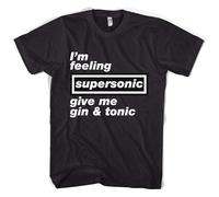 YuZhong Supersonic Oasis T-Shirt Mens Toutes Les Tailles Couleurs Black 3XL