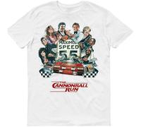 YuZhong The Cannonball Run 1981 Movie Cotton Men's T-Shirt White XL