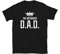 YuZhong The Notorious Dad Father's Day Stepfather Joke Gift Short-Sleeve Unisex T-Shirt Funny T Shirts For Men - Unisex 100% Cotton Black S