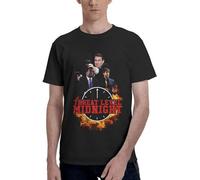 YuZhong Threat Level Midnight T-Shirt T Shirt Men Sweat Shirt T-Shirts For Men Cotton Black XL