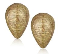 YUZNA 2 unidades nido de avispas falso resistente a la intemperie, prevención contra, artificial, ahuyentador y mantiene alejadas las abejas, antiavispón, repelente para balcón, jardín y exterior