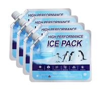 YUZNA 4 unidades Acumulador de Frío para Nevera Portátil, Ice Pack Reutilizable de Alto Rendimiento, Ideal Picnic, Fiambrera, Playa y Camping, Placas Hielo (19 x 16 cm)