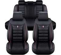 YUZQYCZO Funda para Asiento de Coche, para Mercedes Benz Citan 2021 2022 2023 2024 Juego Completo de 5 Asientos, extraíble y Lavable, Resistente a la Suciedad y al Polvo,Black+Red