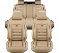 YUZQYCZO Funda para Asiento de Coche, para Opel Insignia 2013-2017 Juego Completo de 5 Asientos, extraíble y Lavable, Resistente a la Suciedad y al Polvo,Beige