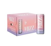 Yuzz - Bebida Refrescante con Vitamina C y Ácido Hialurónico de Origen Vegano, Baja en Calorías, Sin Edulcorantes Ni Azúcares Añadidos - Pack de 12 Latas x 33 cl