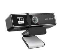 YVAAASIYC Cámara Web 4K, cámara Full HD 2K, 30 fps, automática, con micrófono, USB, for PC, computadora, portátil, Video, minicámara(White-2K)