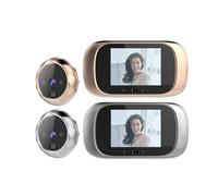 YVAAASIYC DD1 Timbre Digital de 2,8 Pulgadas Visión Nocturna Puerta Mirilla Cámara Visor Puerta(Gold)