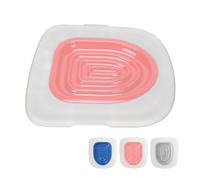 YVAAASIYC El Mejor Kit de Entrenamiento baño for Gatos plástico, Universal, Reutilizable, ecológico, for la Limpieza Mascotas(Pink)