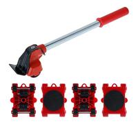 YVAAASIYC Kit de Herramientas manipulación Rodillos elevadores Muebles Alta Resistencia, Dispositivo Ahorro Trabajo 440/880LB, Deslizador elevación for Grandes(5Pcs Red)