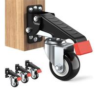 YVAAASIYC Kit de Ruedas for Banco Trabajo, 660 Libras, retráctiles, for Pesado diseñadas for Bancos, maquinaria y mesas(920lb)