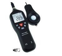 YVAAASIYC Luxómetro Digital portátil de 0 a 200 000 iluminancias con función de Registro de Datos Sensor Desmontable Luz de Fondo Pantalla Grande Medidor de luz
