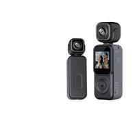 YVAAASIYC Minicámara de Bolsillo for Vlogs 4K con Wi-Fi, grabación vídeo Digital for Exteriores, giratoria 180°, UHD, antivibración, for Deportes y acción, grabadora Seguridad portátil(64GB)