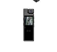 YVAAASIYC Minicámara Deportiva HD 1080P con Pantalla de 1,3 Pulgadas, grabadora vídeo Digital portátil, cámara Corporal visión Nocturna infrarroja, videocámara policial(Add 64GB)