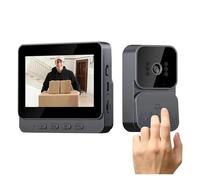 YVAAASIYC Timbre de vídeo Inteligente M10 1080P WiFi con Pantalla IPS 4,3 Pulgadas Timbre visión Nocturna infrarroja cámara apartamento Familiar