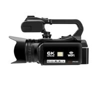 YVAAASIYC Videocámara Ultra HD 64MP 4K con WiFi 4.0, Pantalla táctil, Zoom Digital 18X for Vlogs(6K Video Camera)