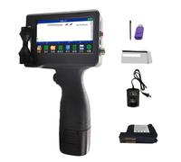 YVAAASIYC X300 Inglés 12,7 mm Imagen Código QR Número de Serie Impresora de mascarillas portátil Impresora de inyección de Tinta térmica Manual TIJ(Printer 1 Black Ink)