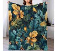 YVASPQRTW Aves Cantorias del Bosque Manta De Franela Lavable A Máquina, Colcha Premium para Decoración Ave de Selva Tropical Naturaleza Sala De Estar, 80x90inch(200x230cm)