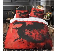 YVASPQRTW Silueta de dragón 3D Impresión Funda de edredón 3pz Microfibra Resistente Fantasía Edredón Funda 2 Fundas hipoalergénica Chicos Chicas Double（200x200cm）