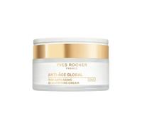 Yves Rocher ANTI-ÂGE GLOBAL - Crema Facial de día Rica Embellecedora Antiarrugas para Mujer - Con Concentrado de Achillea Dorada - Regenera y Redensifica - Todo Tipo de Piel - 50 ml
