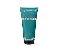Yves Rocher Champú de ducha Bois de Sauge, frescura aromática intensa para hombre, 1 tubo de 200 ml